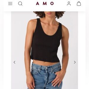 AMO Black Tank Top